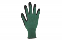 Cut-resistant gloves, nitrile microfoam coated, green, 10 pairs