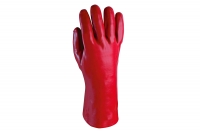 Vinylhandschuhe mit langer Stulpe, rot, 12 Paar